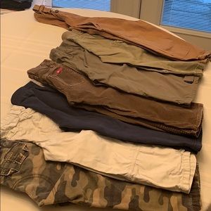 Lot of toddler boys pants